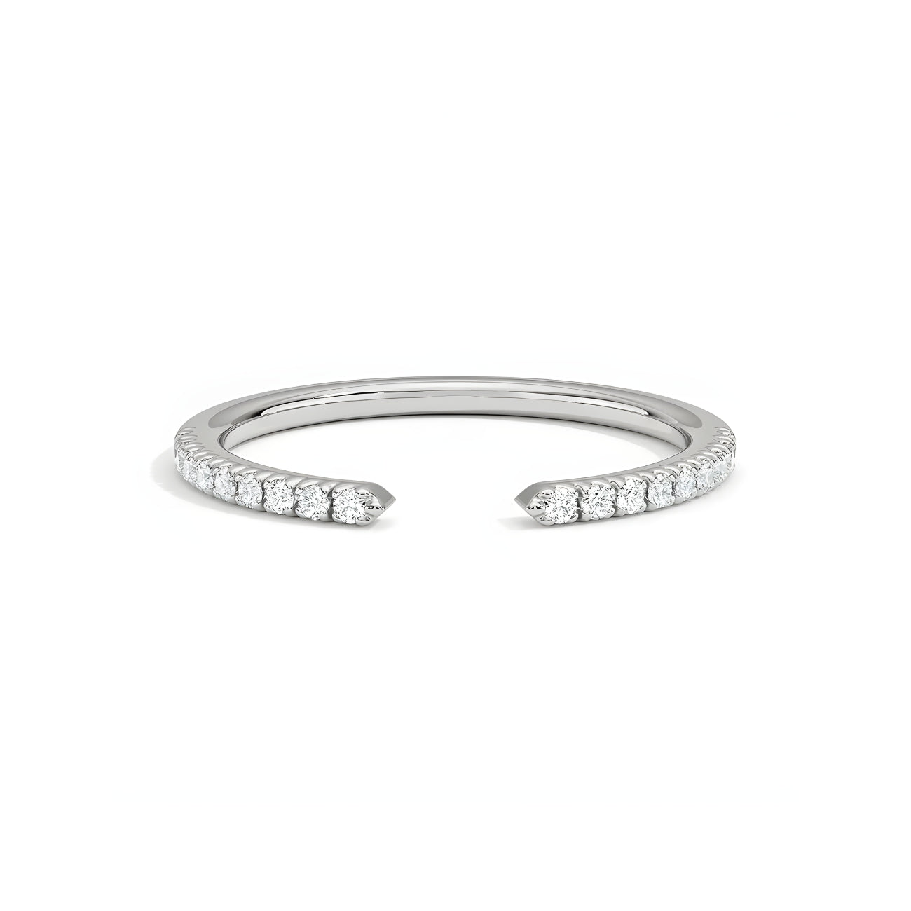 Wynter 3/4 Open Pavé Wedding Band