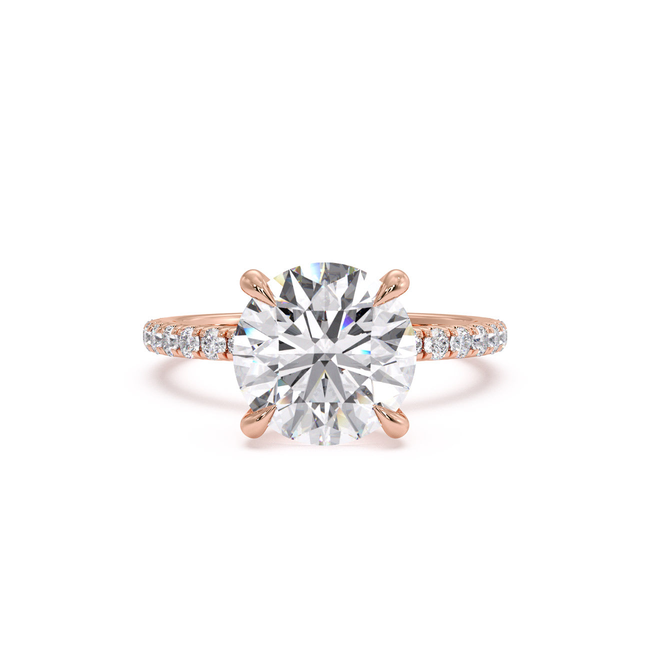 Zara - 4 Claw Pavé