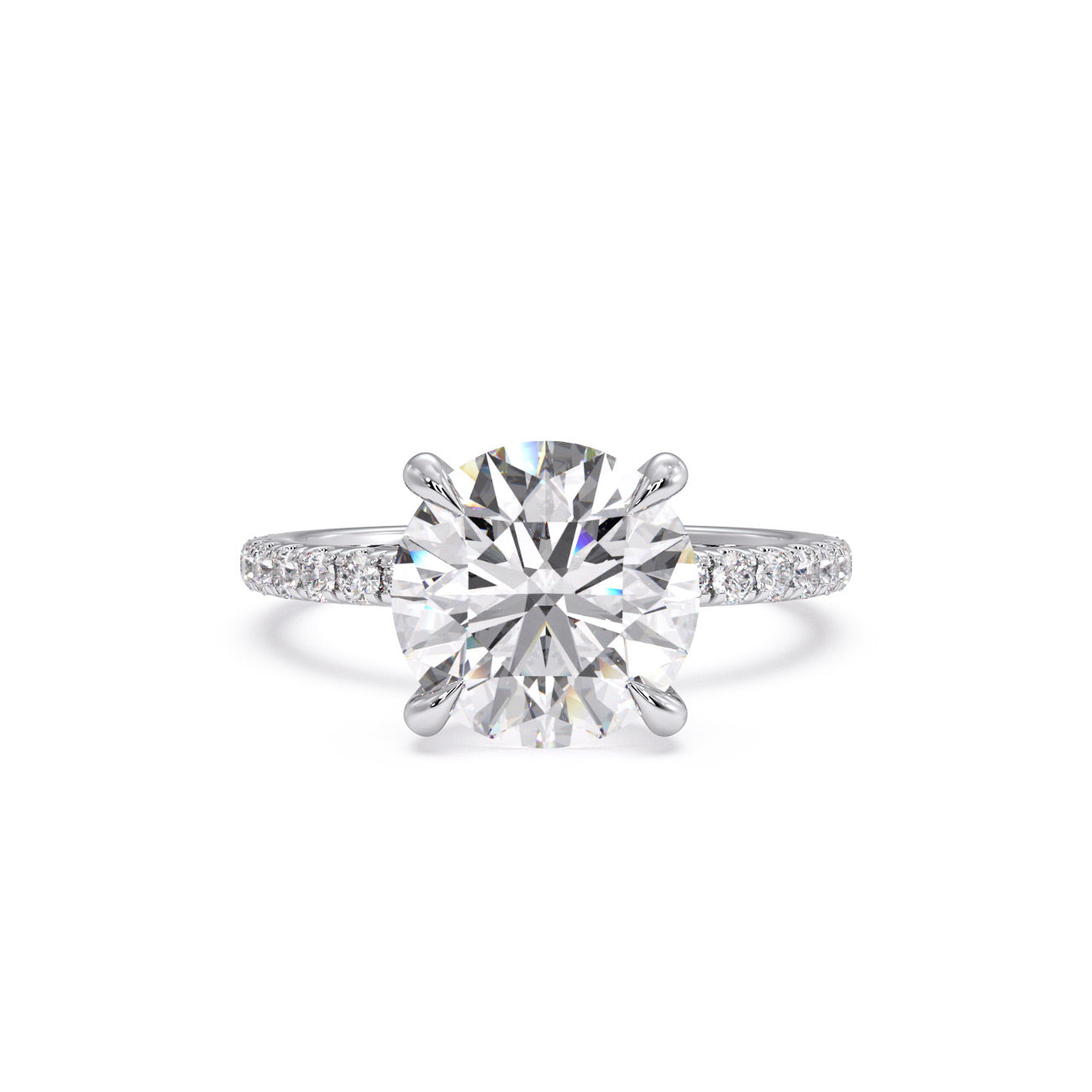 Zara - 4 Claw Pavé