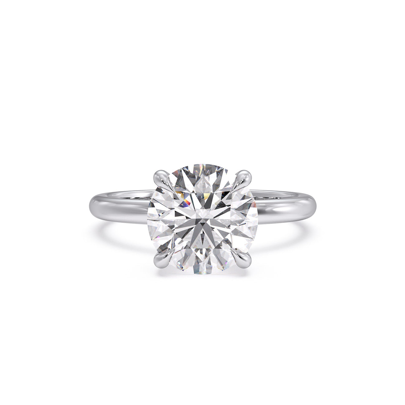 Aya - Solitaire W/ Hidden Halo