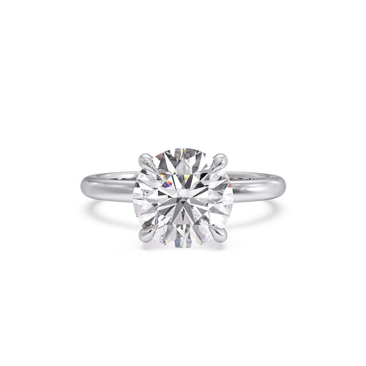 Aya - Solitaire W/ Hidden Halo