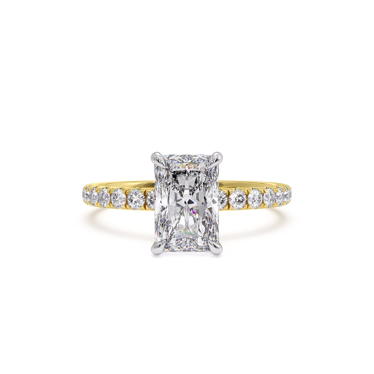Autumn - 4 Claw Pavé W/ Crown Halo