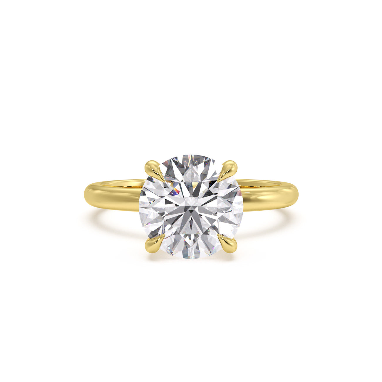Aya - Solitaire W/ Hidden Halo