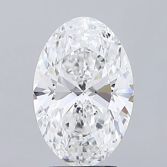 3.52ct Oval Lab Grown Diamond (Colour D, Clarity VVS2, IGI Certified)