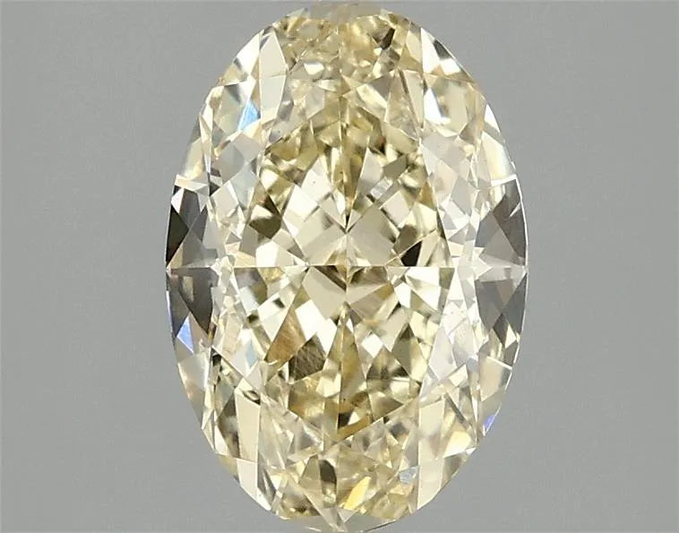 2.05ct Oval Lab Grown Diamond (Colour Fancy Vivid Yellow, Clarity VS2, IGI Certified)