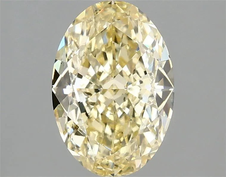 2.10ct Oval Lab Grown Diamond (Colour Fancy Intense Yellow, Clarity VS2, IGI Certified)
