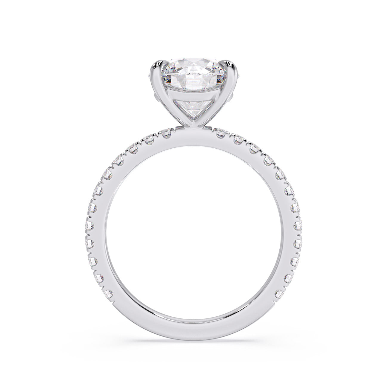 Zara - 4 Claw Pavé