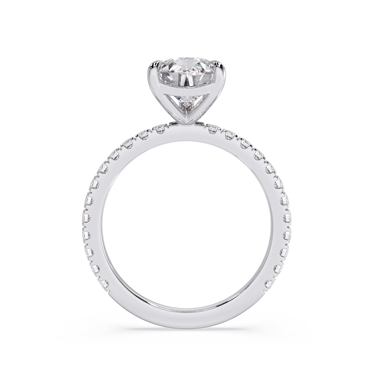 Zara - 4 Claw Pavé