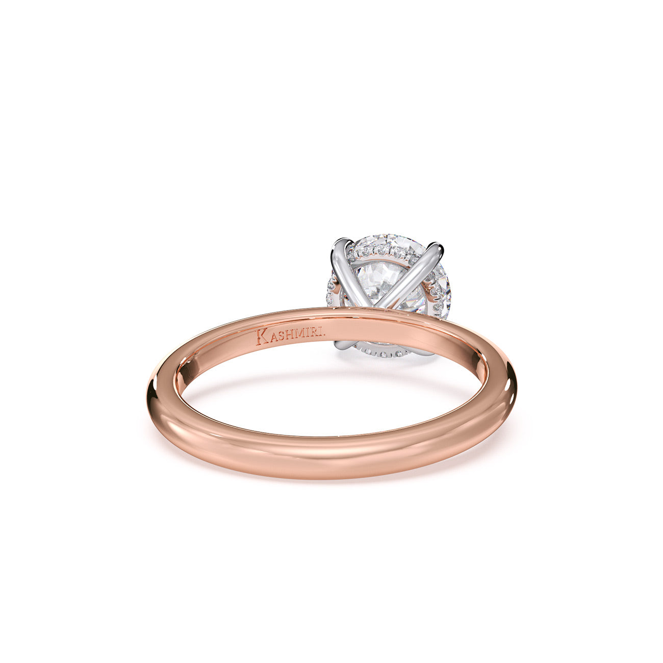 Aya - Solitaire W/ Hidden Halo