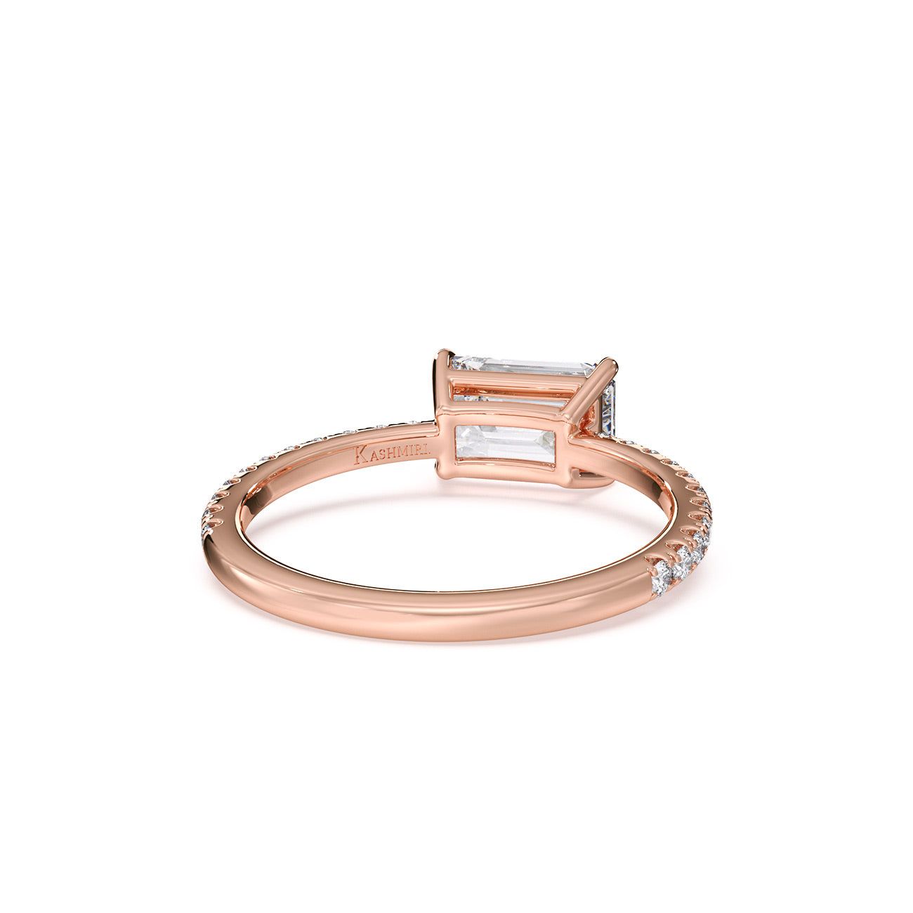 Brooke - East West Emerald Pavé
