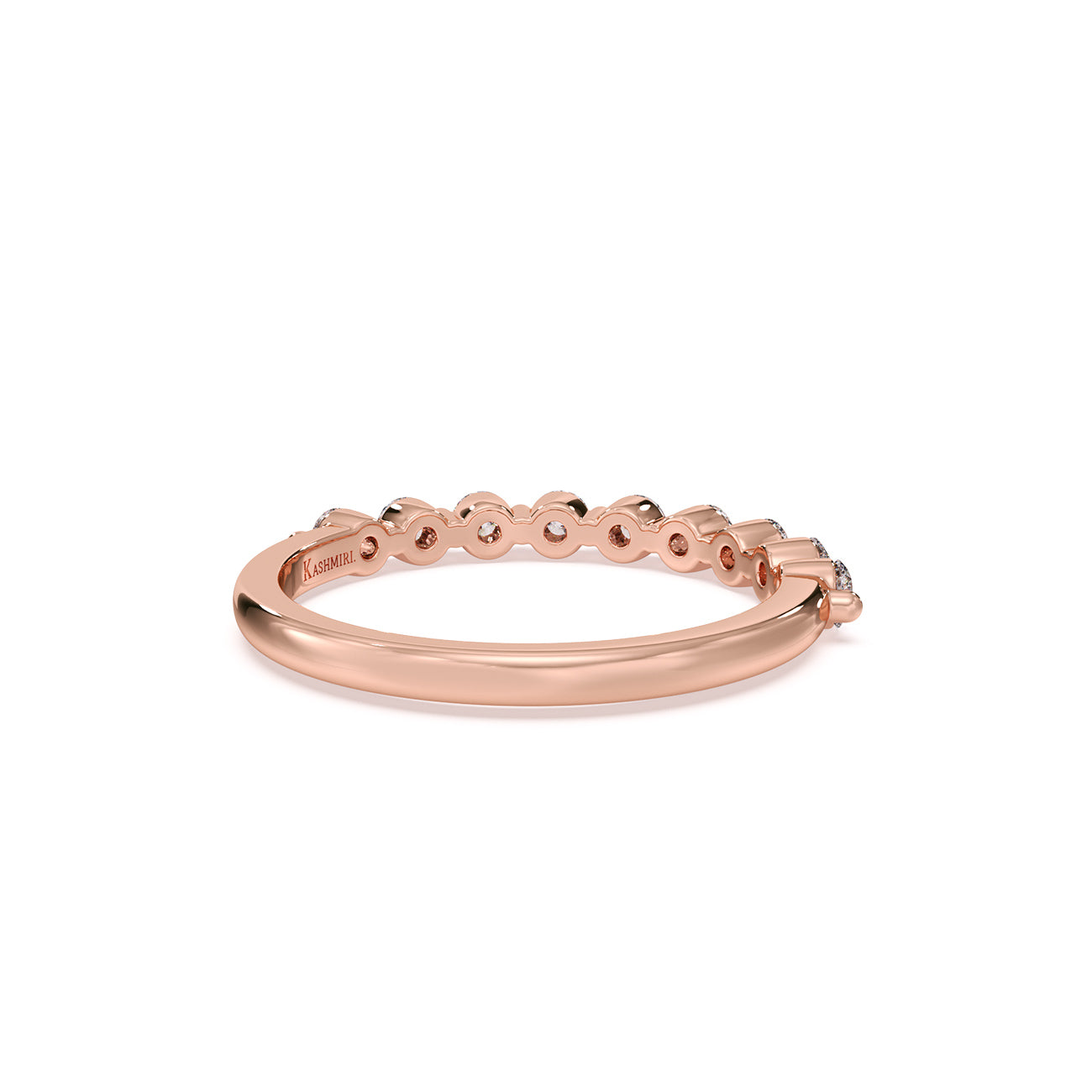 Nirvana Floating Shared Prong Wedding Band