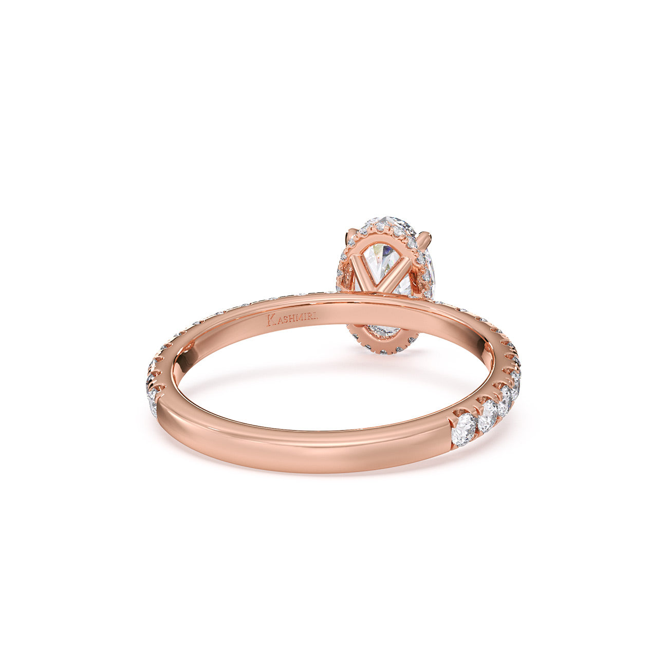 Autumn - 4 Claw Pavé W/ Crown Halo