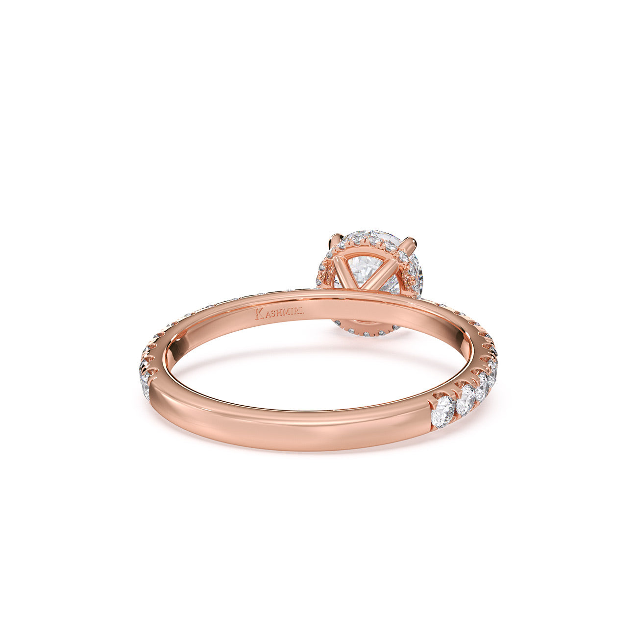 Autumn - 4 Claw Pavé W/ Crown Halo