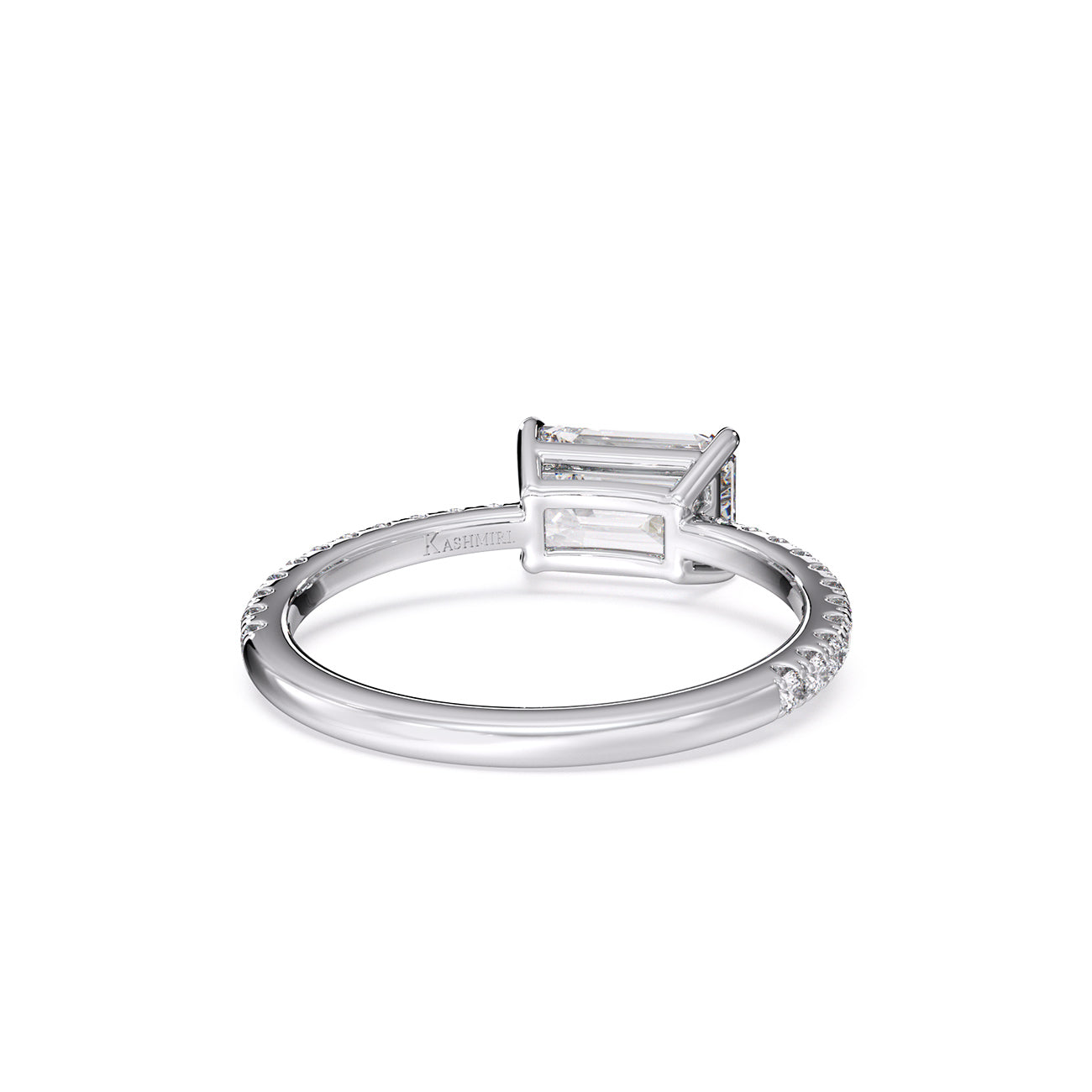 Brooke - East West Emerald Pavé