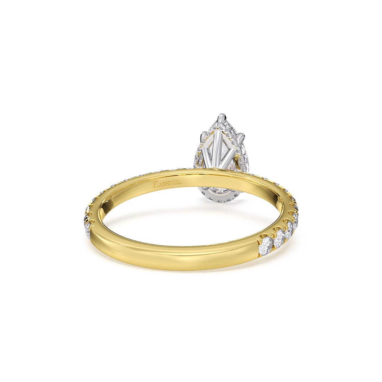 Autumn - 4 Claw Pavé W/ Crown Halo