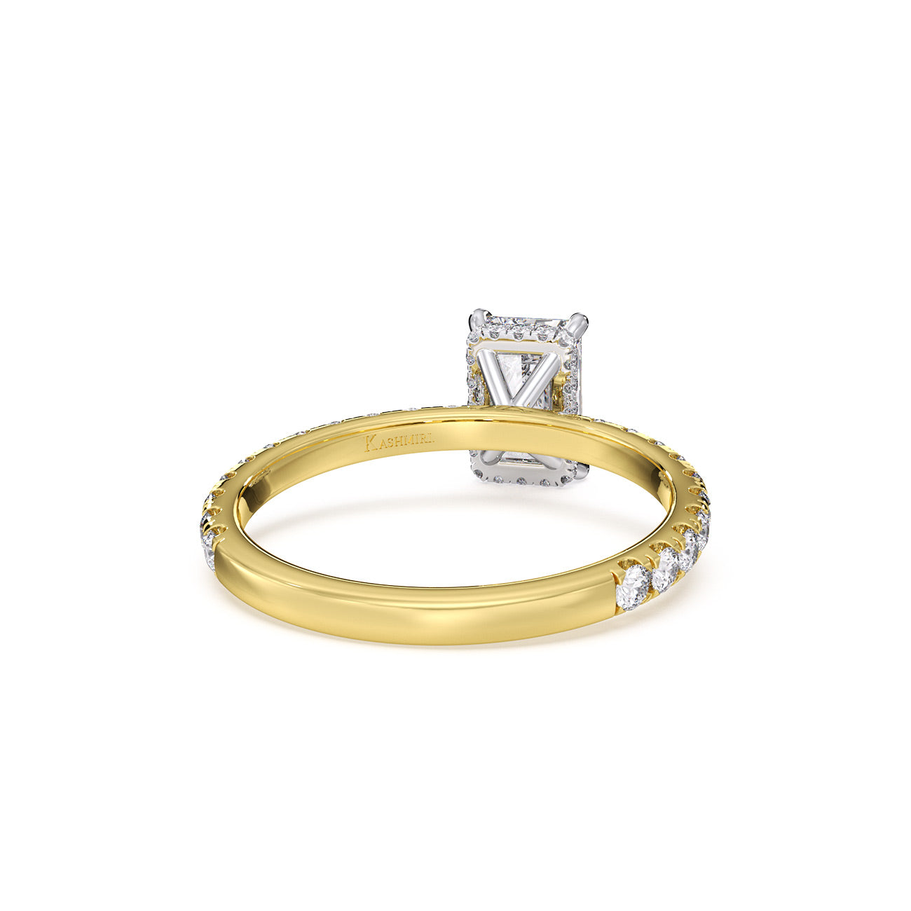 Autumn - 4 Claw Pavé W/ Crown Halo