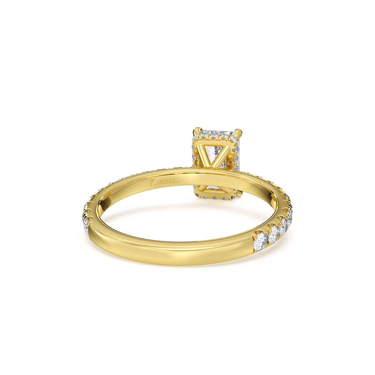 Autumn - 4 Claw Pavé W/ Crown Halo