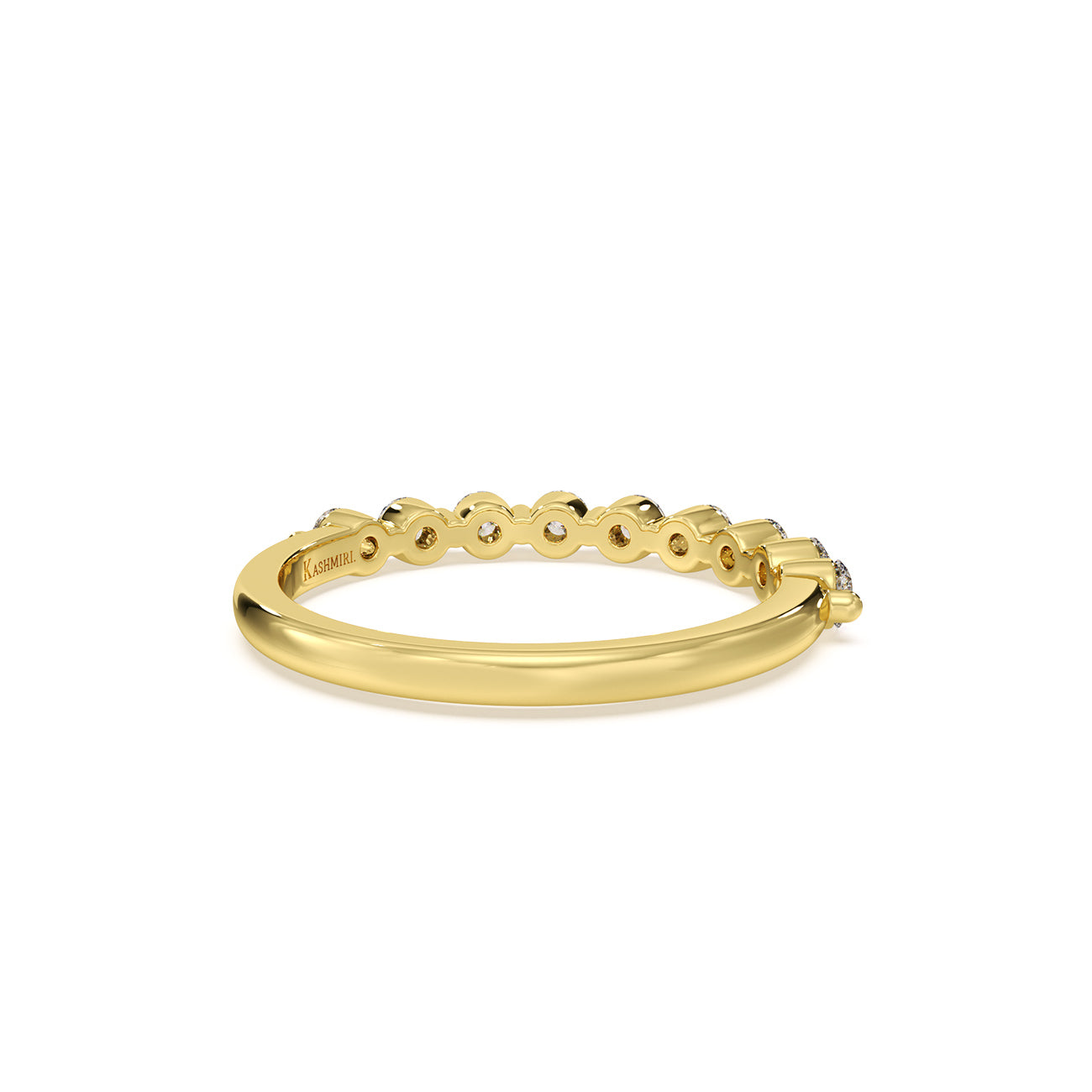 Nirvana Floating Shared Prong Wedding Band