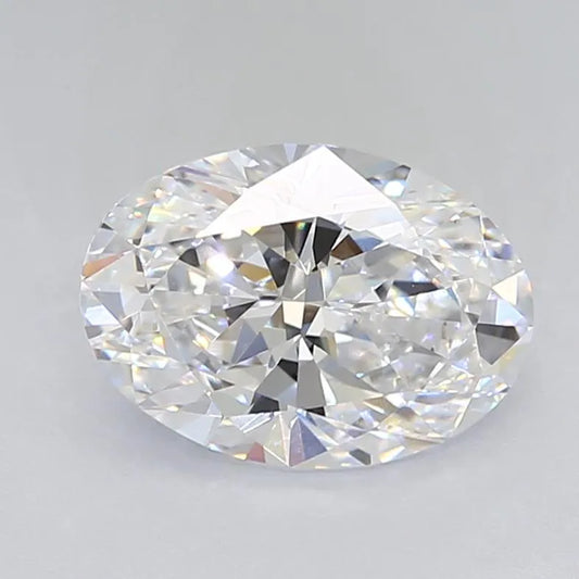 3.62ct Oval Lab Grown Diamond (Colour D, Clarity VVS2, IGI Certified)