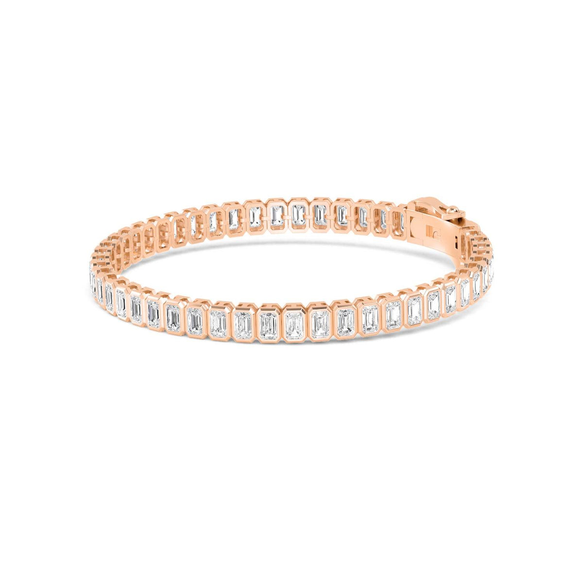 Rose Gold / Lab Grown Diamond Tennis Bracelet