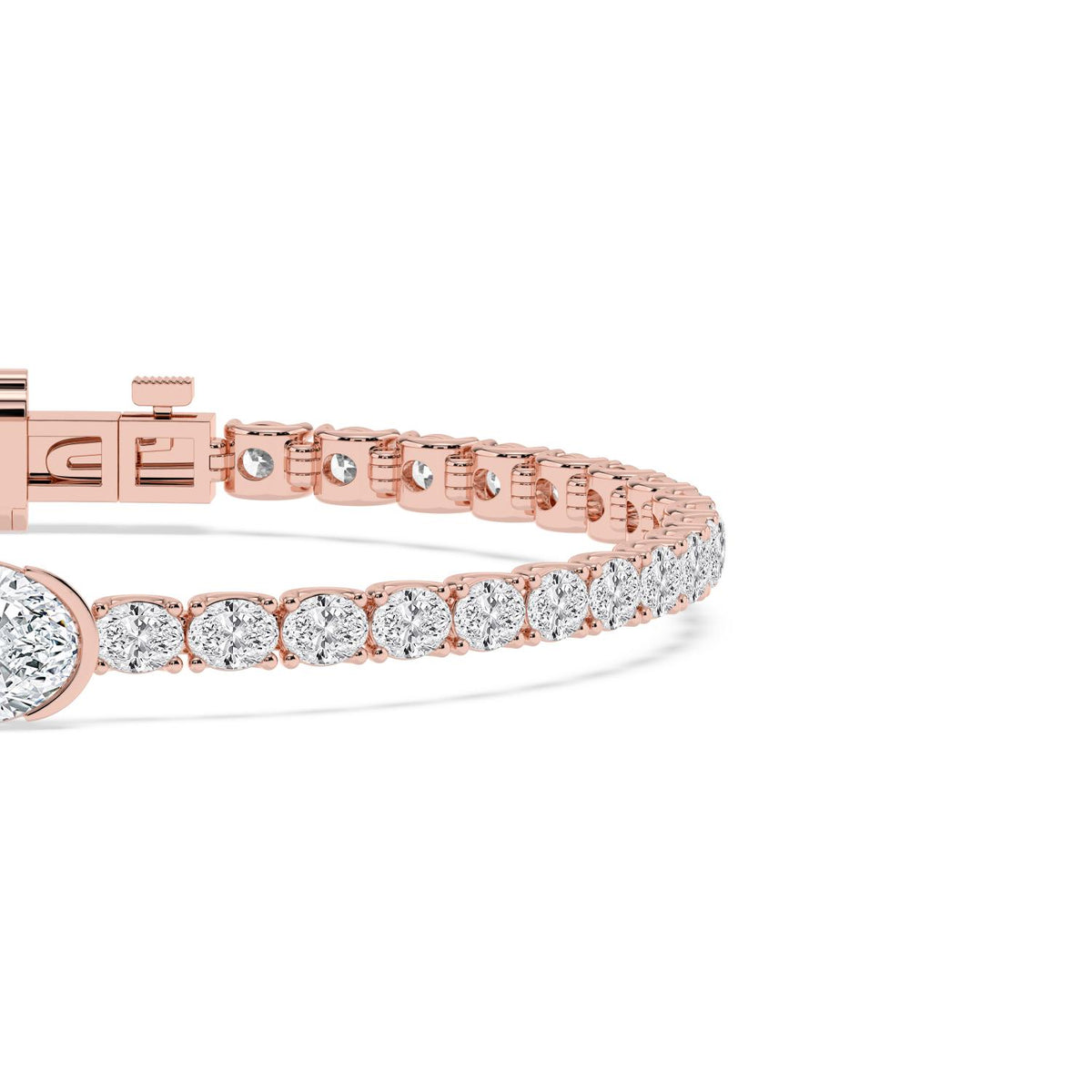 Rose Gold / 7.75ct Lab Grown Diamond Bracelet
