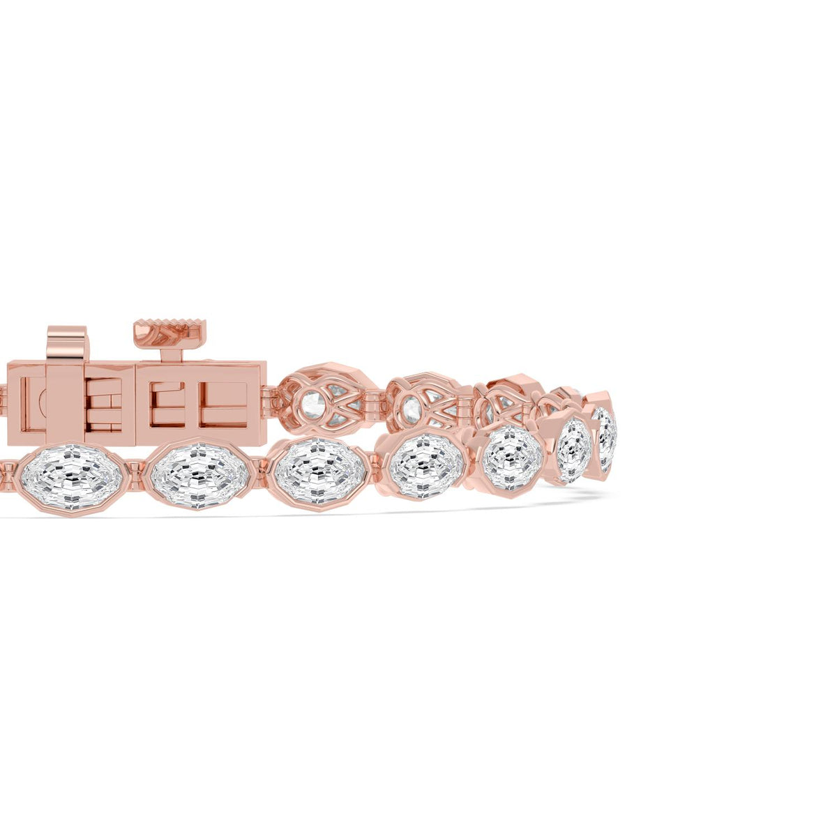 Rose Gold / 8.75ct Lab Grown Diamond Bracelet