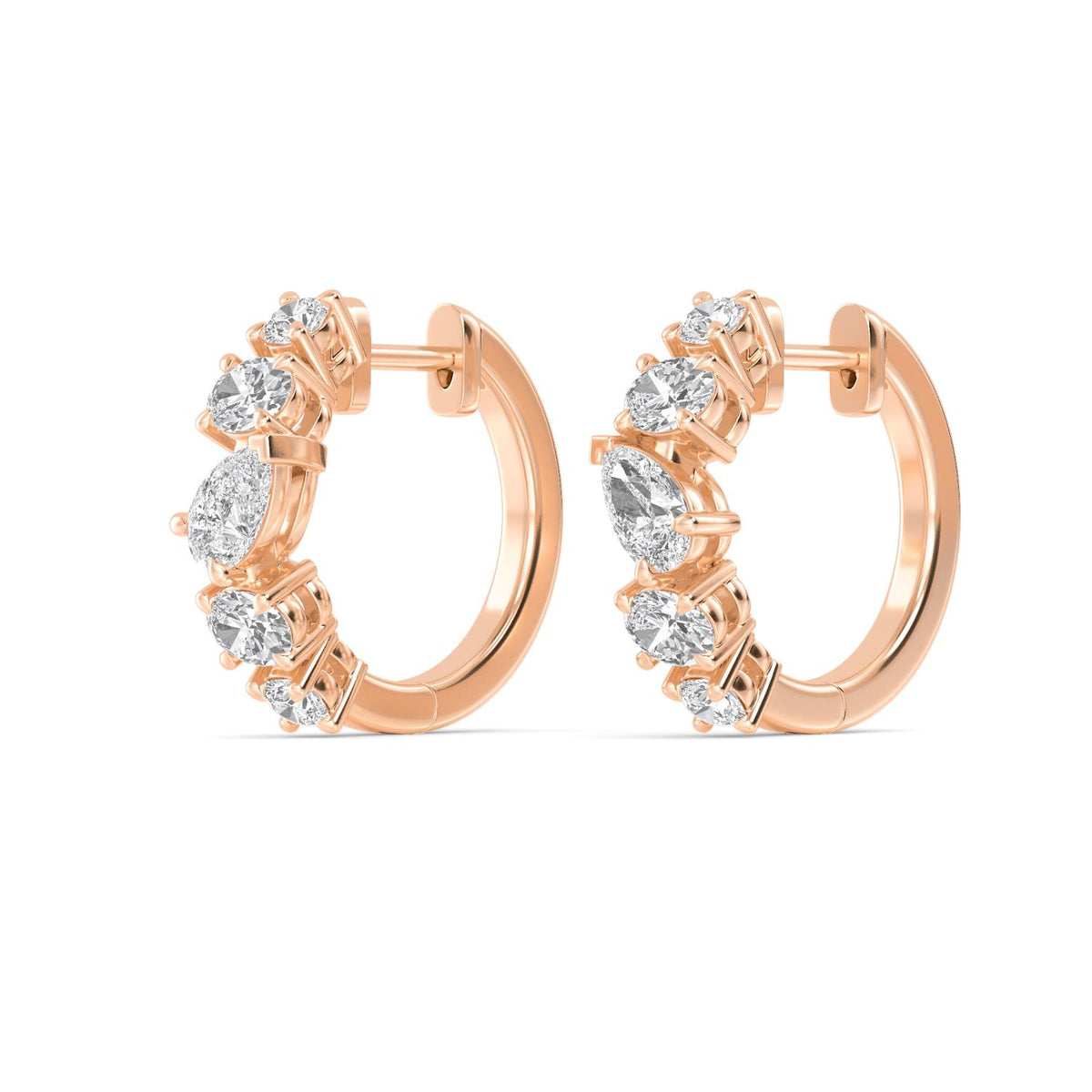 Rose Gold / 1.35ct Lab Grown Diamond Earrings