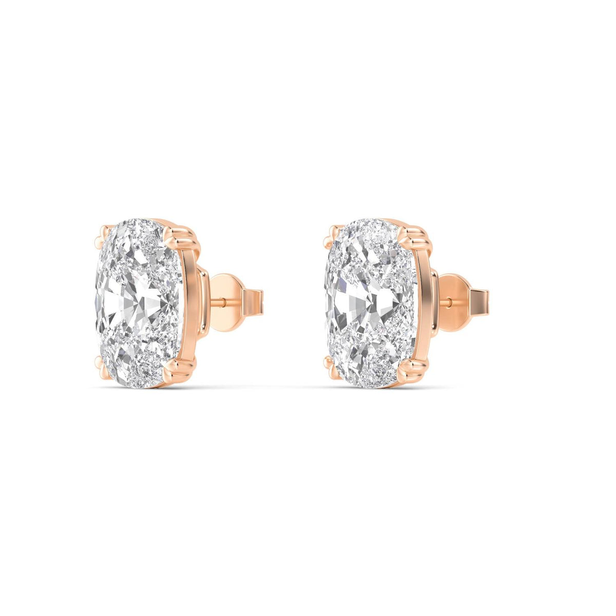 Rose Gold / 6.00ct Lab Grown Diamond Earrings