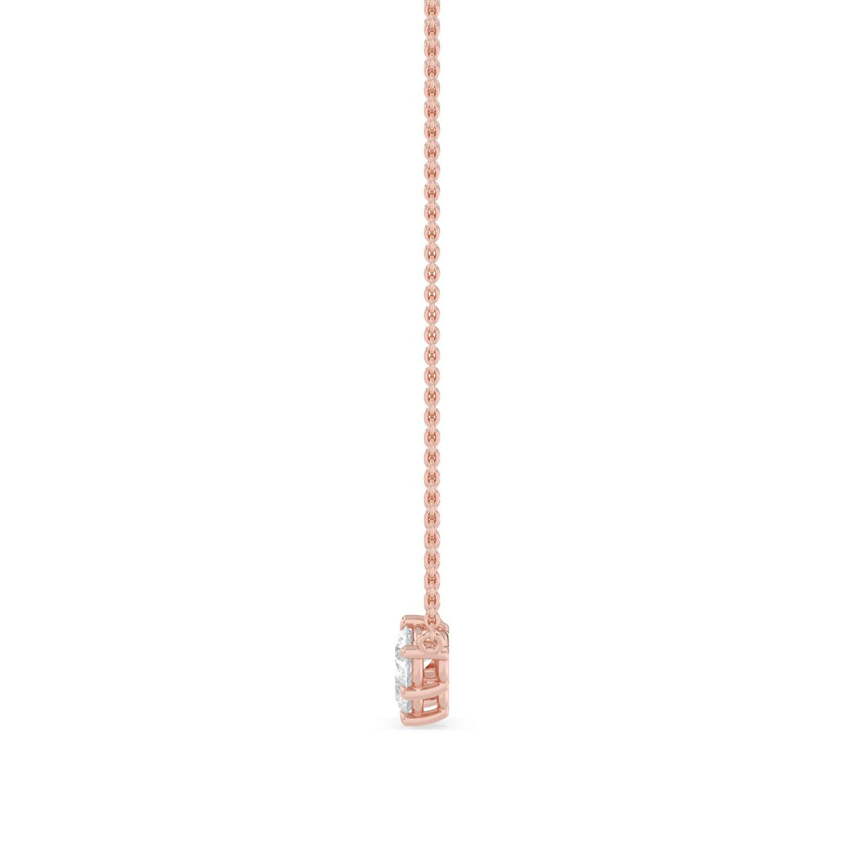 Rose Gold / 1.09ct Lab Grown Diamond Pendant