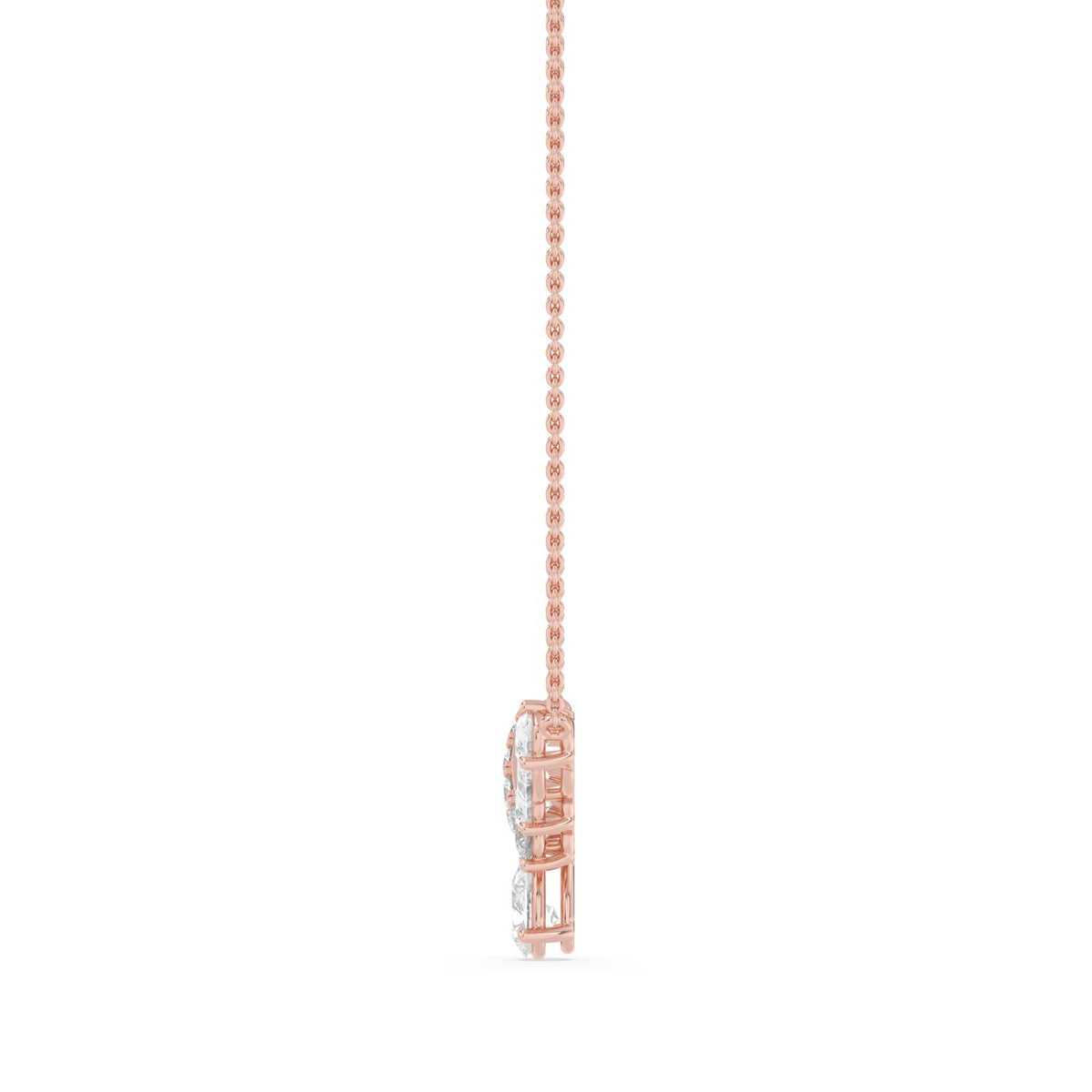 Rose Gold / 1.11ct Lab Grown Diamond Pendant