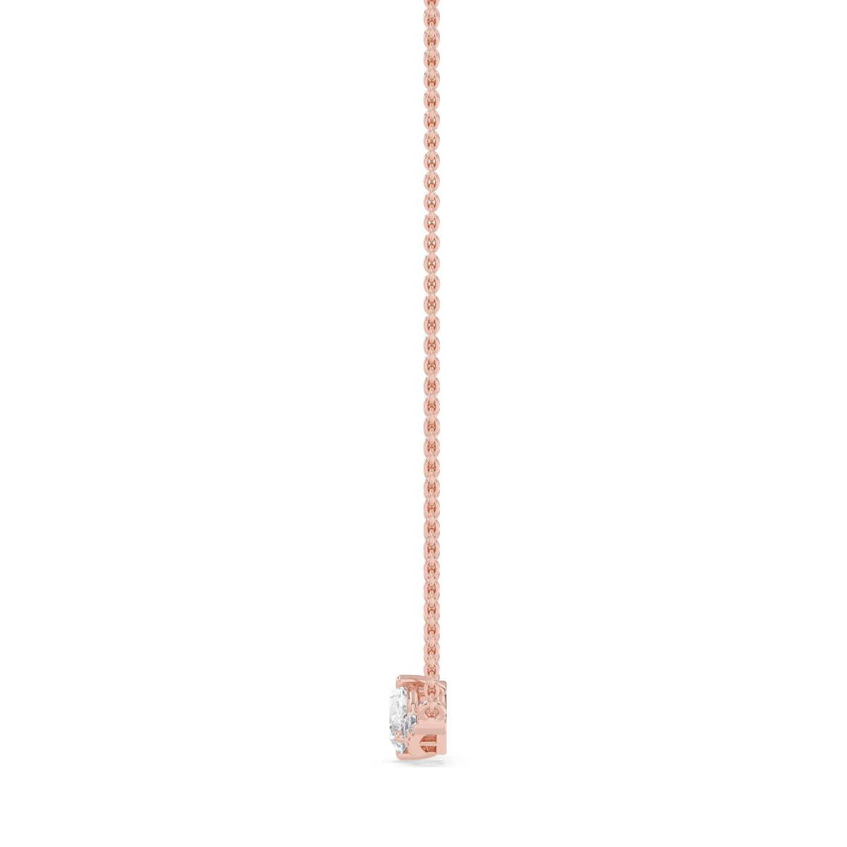 Rose Gold / 0.63ct Lab Grown Diamond Pendant