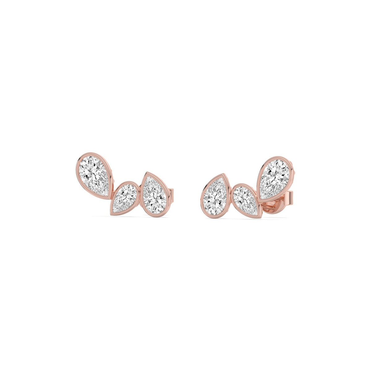 Rose Gold / 2.29ct Lab Grown Diamond Earrings