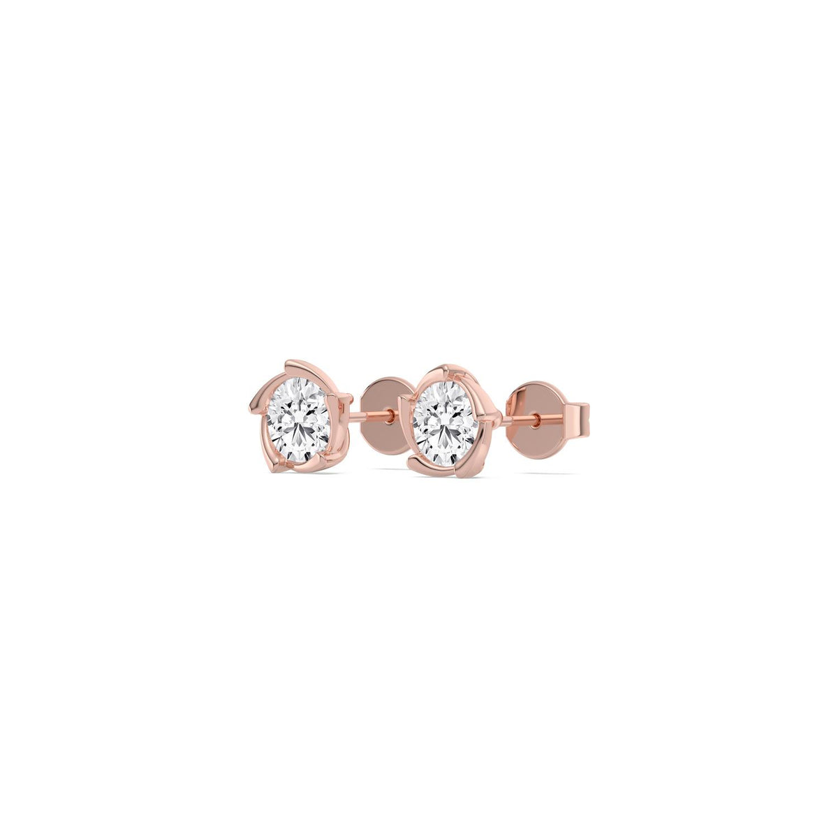 Rose Gold / 1.57ct Lab Grown Diamond Earrings
