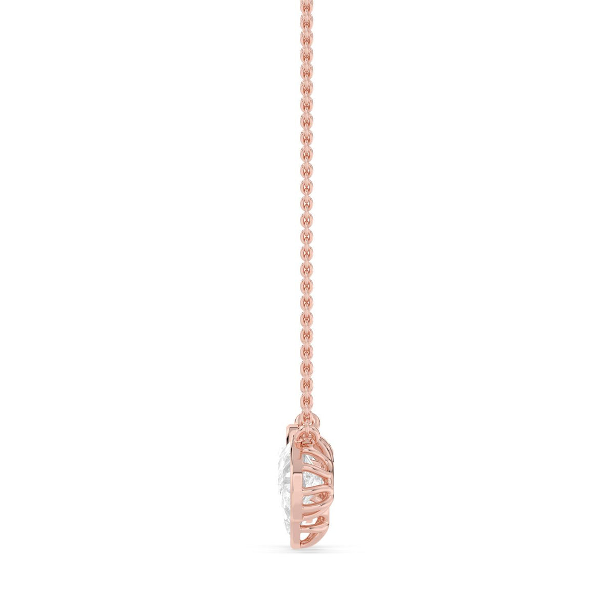 Rose Gold / 2.07ct Lab Grown Diamond Pendant