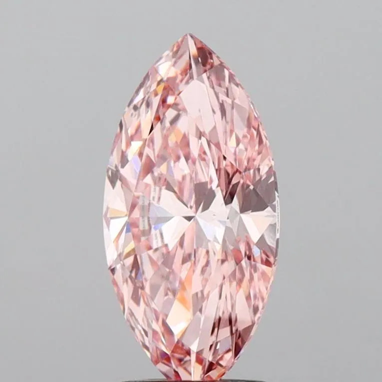 2.00ct Marquise Lab Grown Diamond (Fancy Vivid Pink, Clarity VVS2, IGI)