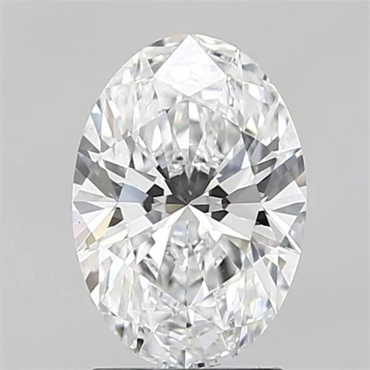 1.70ct Oval Lab Grown Diamond (Colour D, Clarity VVS2, IGI Certified)