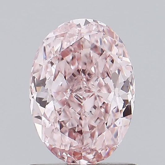 1.04ct Oval Lab Grown Diamond (Fancy Brownish Pink, Clarity VS1, IGI)