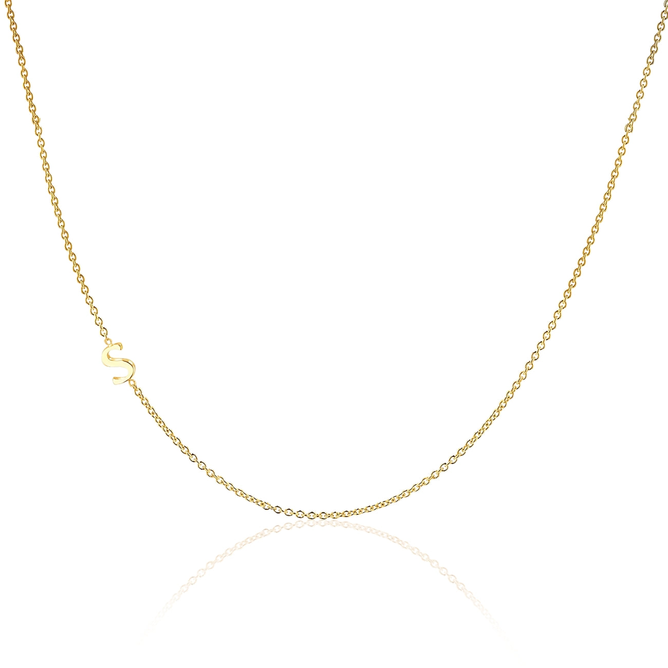 Elise Asymmetrical Initial Necklace