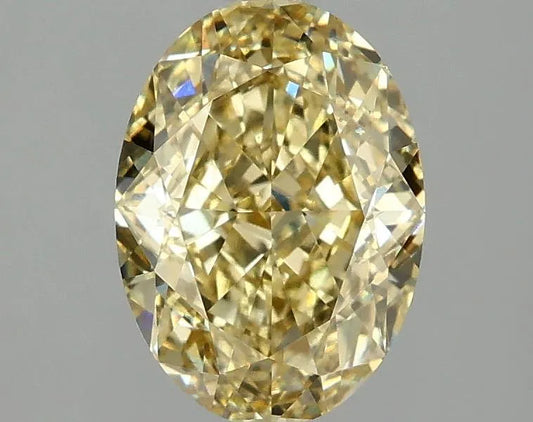 2.01ct Oval Lab Grown Diamond (Colour Fancy Intense Yellow, Clarity VS2, IGI Certified)