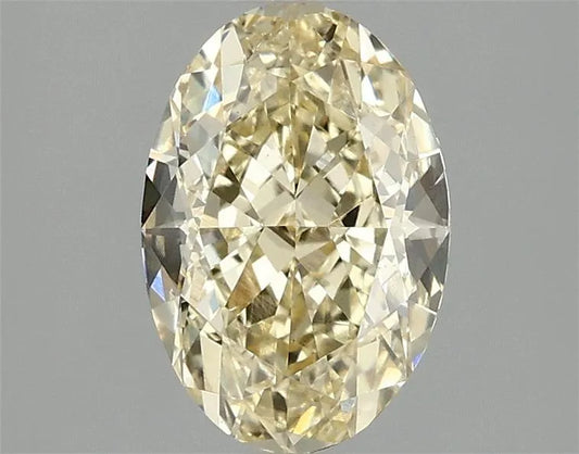 2.05ct Oval Lab Grown Diamond (Colour Fancy Vivid Yellow, Clarity VS2, IGI Certified)