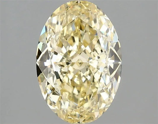 2.10ct Oval Lab Grown Diamond (Colour Fancy Intense Yellow, Clarity VS2, IGI Certified)
