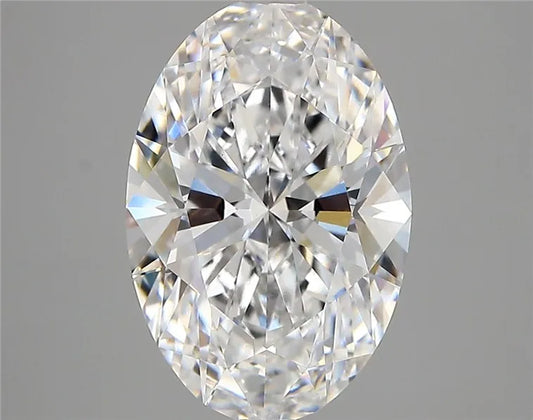 3.66ct Oval Lab Grown Diamond (Colour D, Clarity VVS2, IGI Certified)