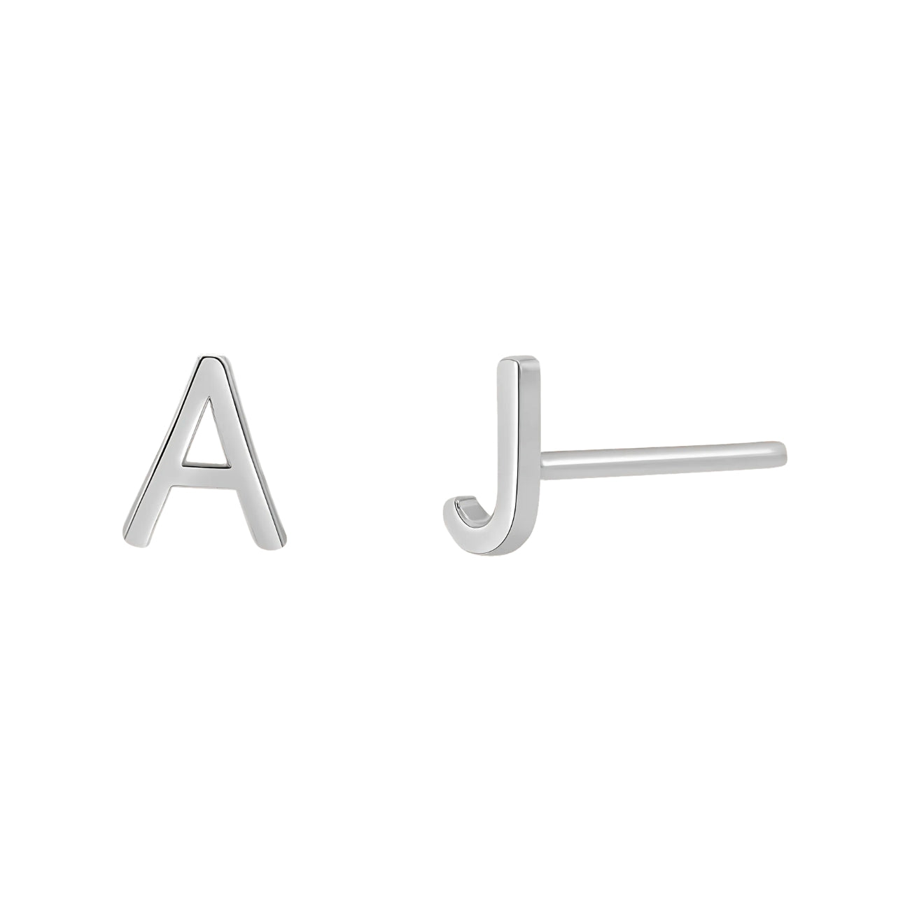 Natalie Solid Initial Stud Earrings