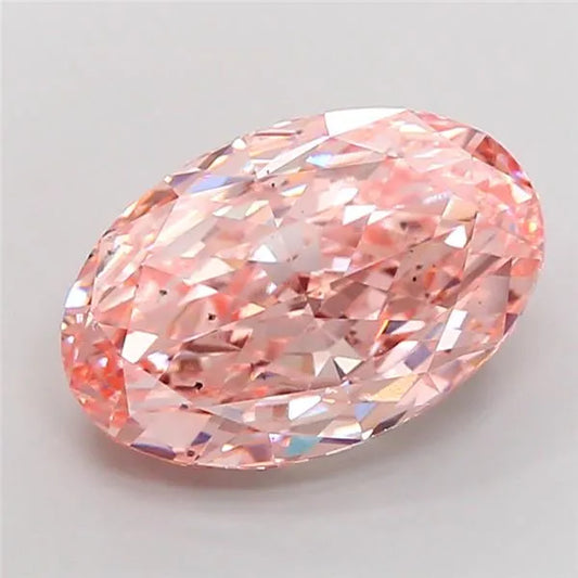 8.53ct Oval Lab Grown Diamond (Colour Fancy Intense Pink, Clarity SI1, IGI Certified)