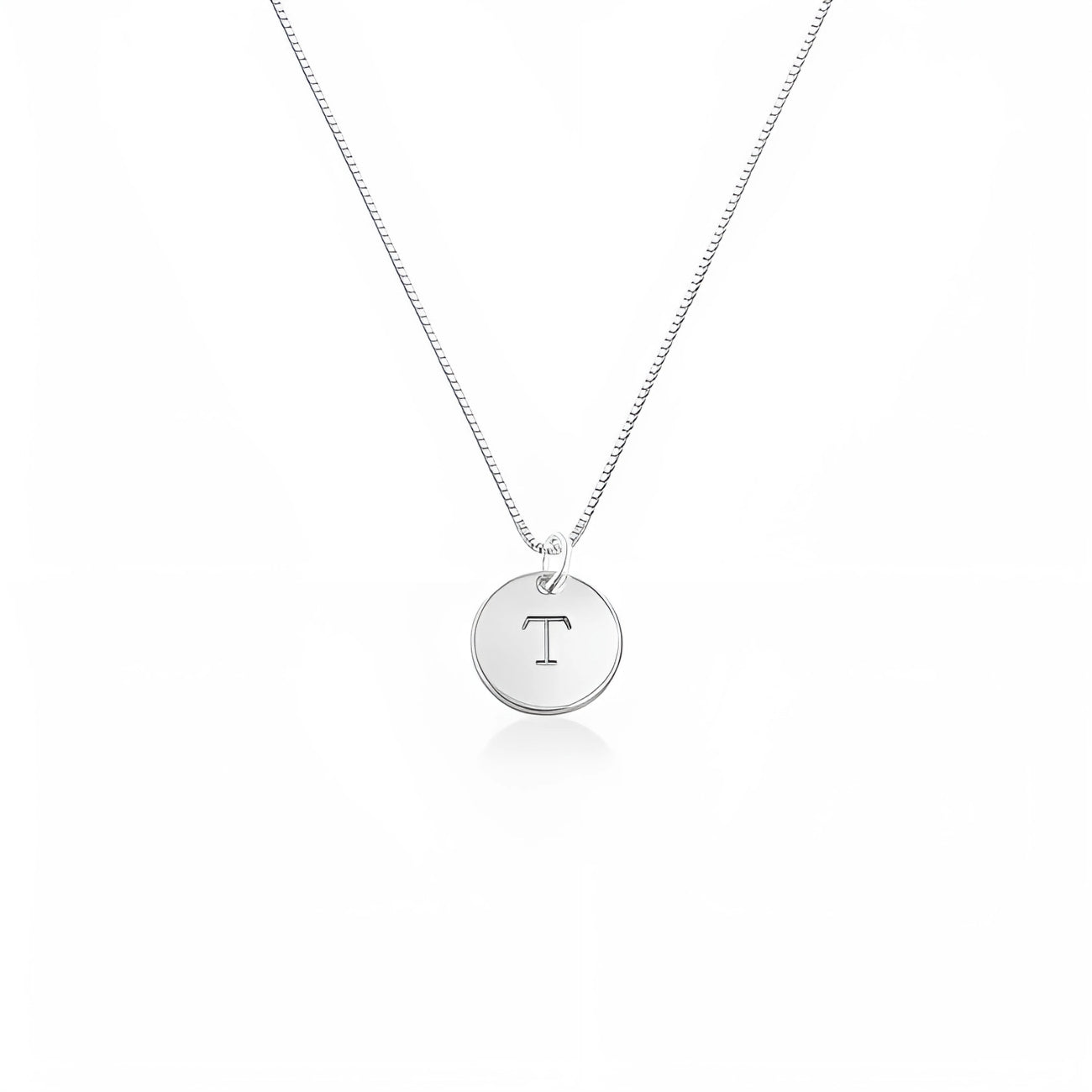 Mila Disc Initial Necklace