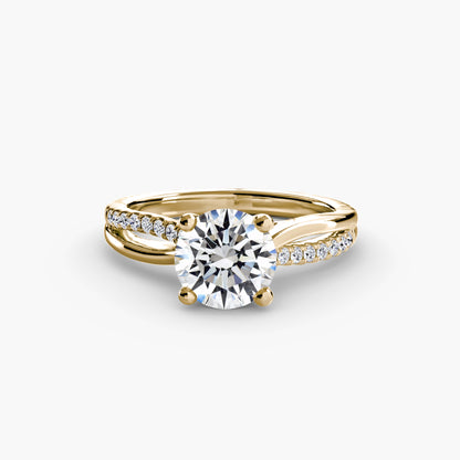 The Split Shank Pavé Solitaire
