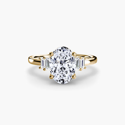 Baguette Accent Solitaire