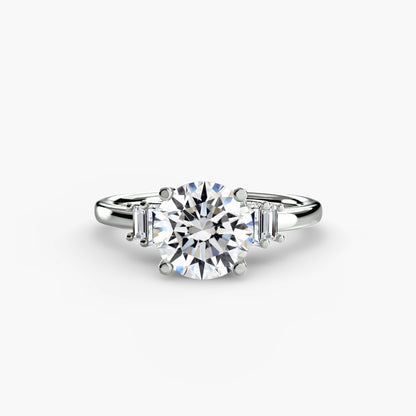 Baguette Accent Solitaire