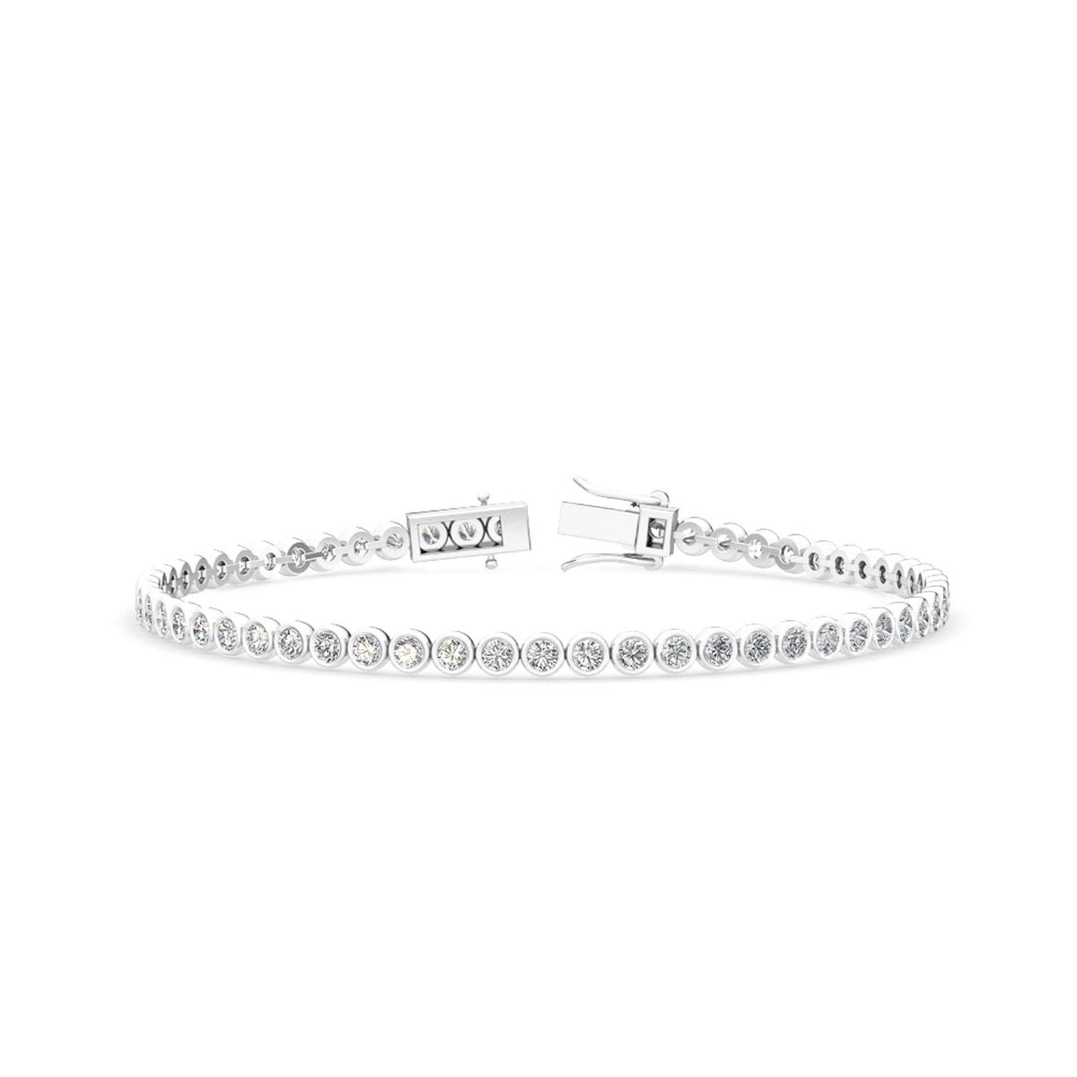 White Gold / 3.11ct Lab Grown Diamond Tennis Bracelet