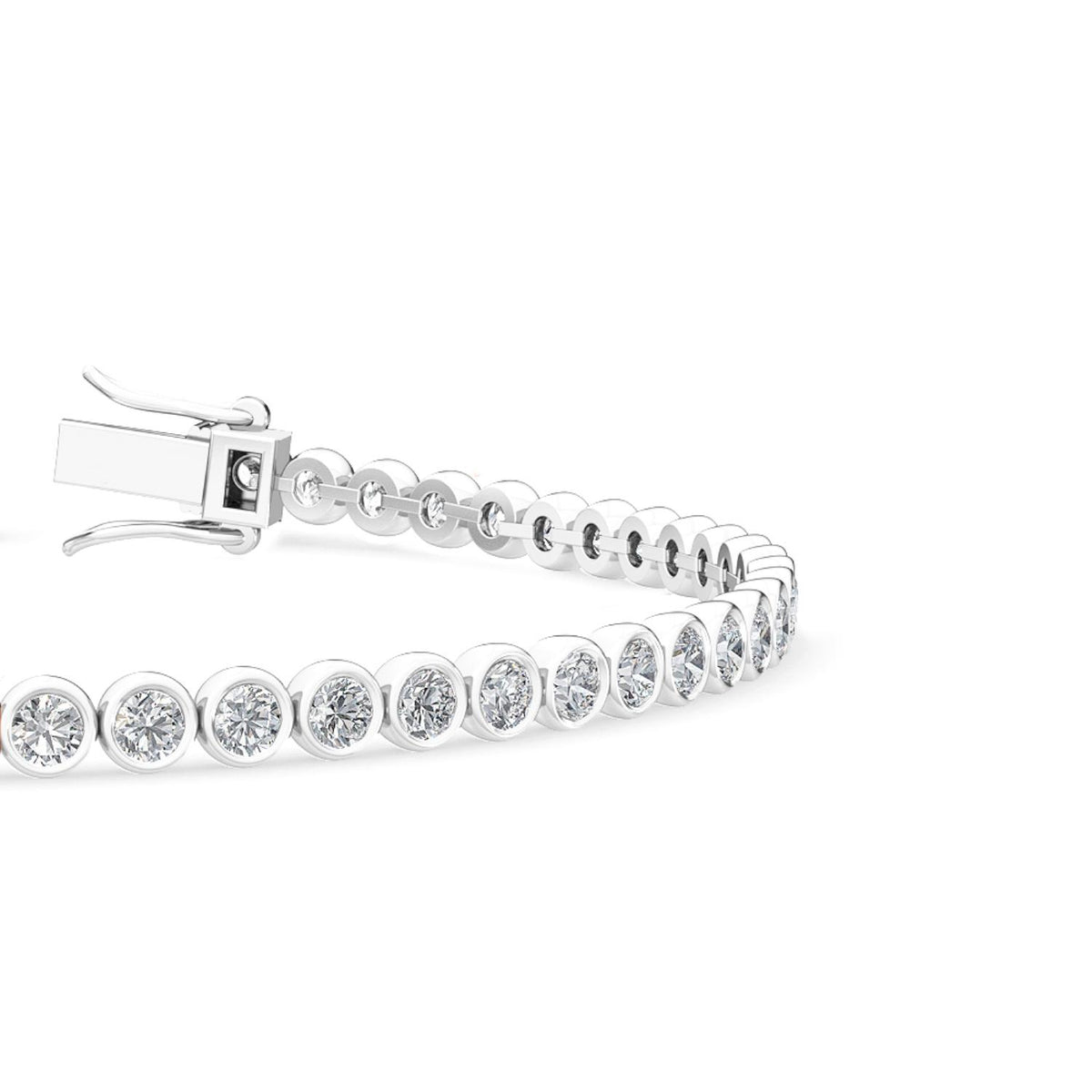 White Gold / 3.11ct Lab Grown Diamond Tennis Bracelet